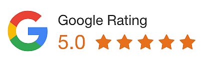 Google Rating 5.0 - 5 stars